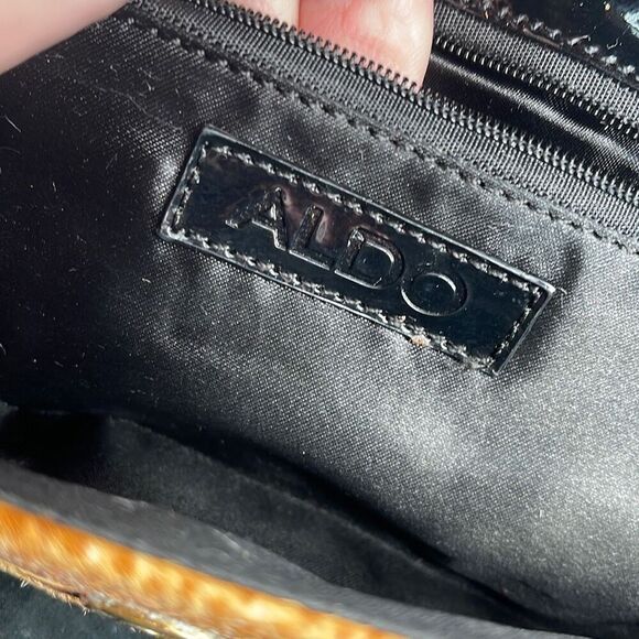 Aldo leather Chetah print crossbody clutch - Picture 7 of 12